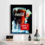 vintage coca cola werbeplakat