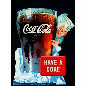 vintage coca cola werbeplakat