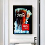 vintage coca cola werbeplakat