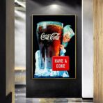 vintage coca cola werbeplakat