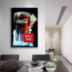 vintage coca cola werbeplakat