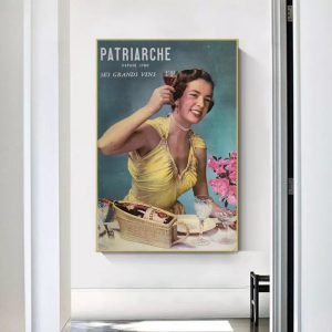 vintage frau werbeplakat
