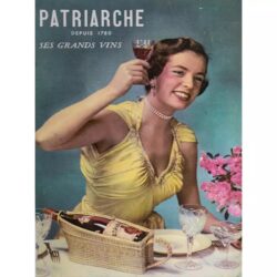 vintage frau werbeplakat