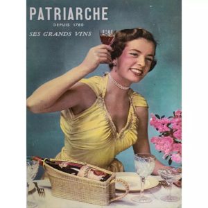 vintage frau werbeplakat