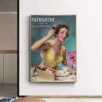 vintage frau werbeplakat