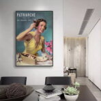 vintage frau werbeplakat