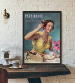 vintage frau werbeplakat