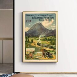 vintage puy de dome poster 1