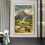 vintage puy de dome poster 1