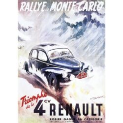poster renault 4cv 1