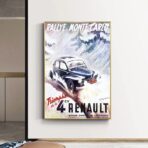 poster renault 4cv 1