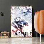 poster renault 4cv 1