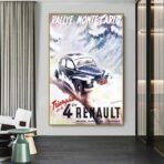 poster renault 4cv 1