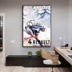 poster renault 4cv 1