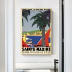 retro poster saint maxime 1