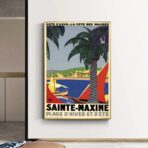 retro poster saint maxime 1