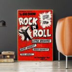 vintage rock n roll poster 1