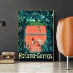 vintage roland garros poster 2