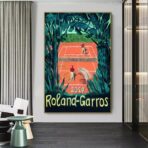 vintage roland garros poster 2