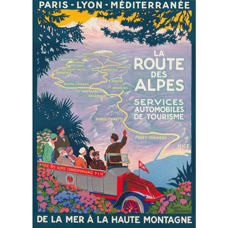 poster route des alpes 1 poster route des alpes 1