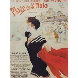 poster saint malo vintage 1