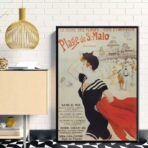poster saint malo vintage 1