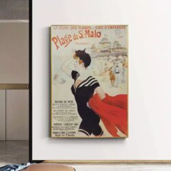 poster saint malo vintage 1