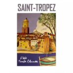 poster saint tropez vintage 1