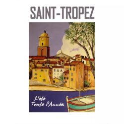 poster saint tropez vintage 1