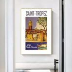 poster saint tropez vintage 1