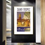 poster saint tropez vintage 1