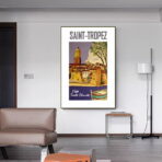 poster saint tropez vintage 1