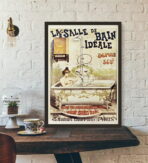 vintage badezimmer poster