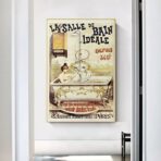 vintage badezimmer poster