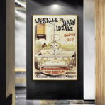 vintage badezimmer poster