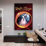 vintage herr der ringe poster