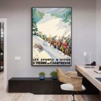 vintage poster br wintersport saint pierre de chartreuse