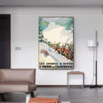 vintage poster br wintersport saint pierre de chartreuse