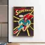 vintage superhelden poster