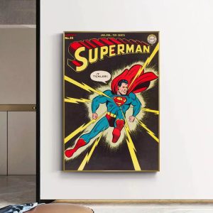 vintage superhelden poster