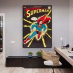 vintage superhelden poster