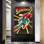 vintage superhelden poster