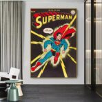 vintage superhelden poster