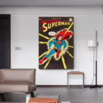 vintage superhelden poster