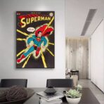 vintage superhelden poster