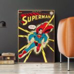 vintage superhelden poster