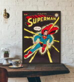 vintage superhelden poster