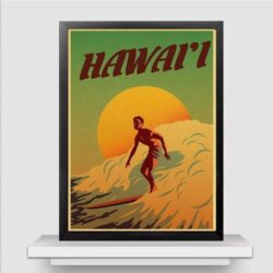 surf poster hawaii 1