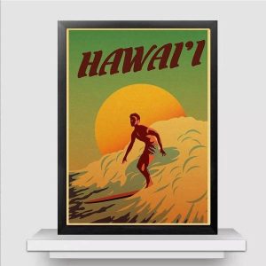 surf poster hawaii 1