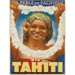 poster tahiti vintage 1
